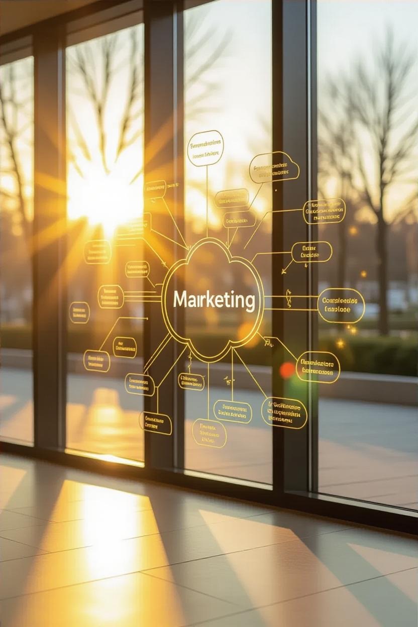 Startup marketing strategies infographic showing growth tactics and ROI metrics